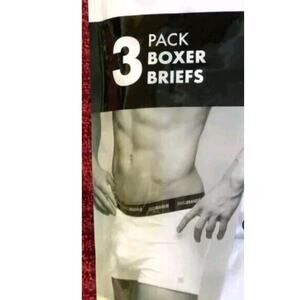 SWISSBRAND 3 Pack Boxer Briefs Sz XL White COTTON Performance Stretch 40-42